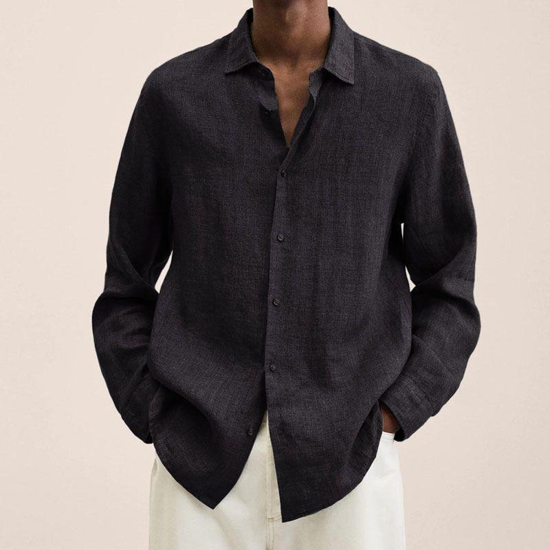 Adrián – Camisa de Lino de Corte Relajado para Hombre