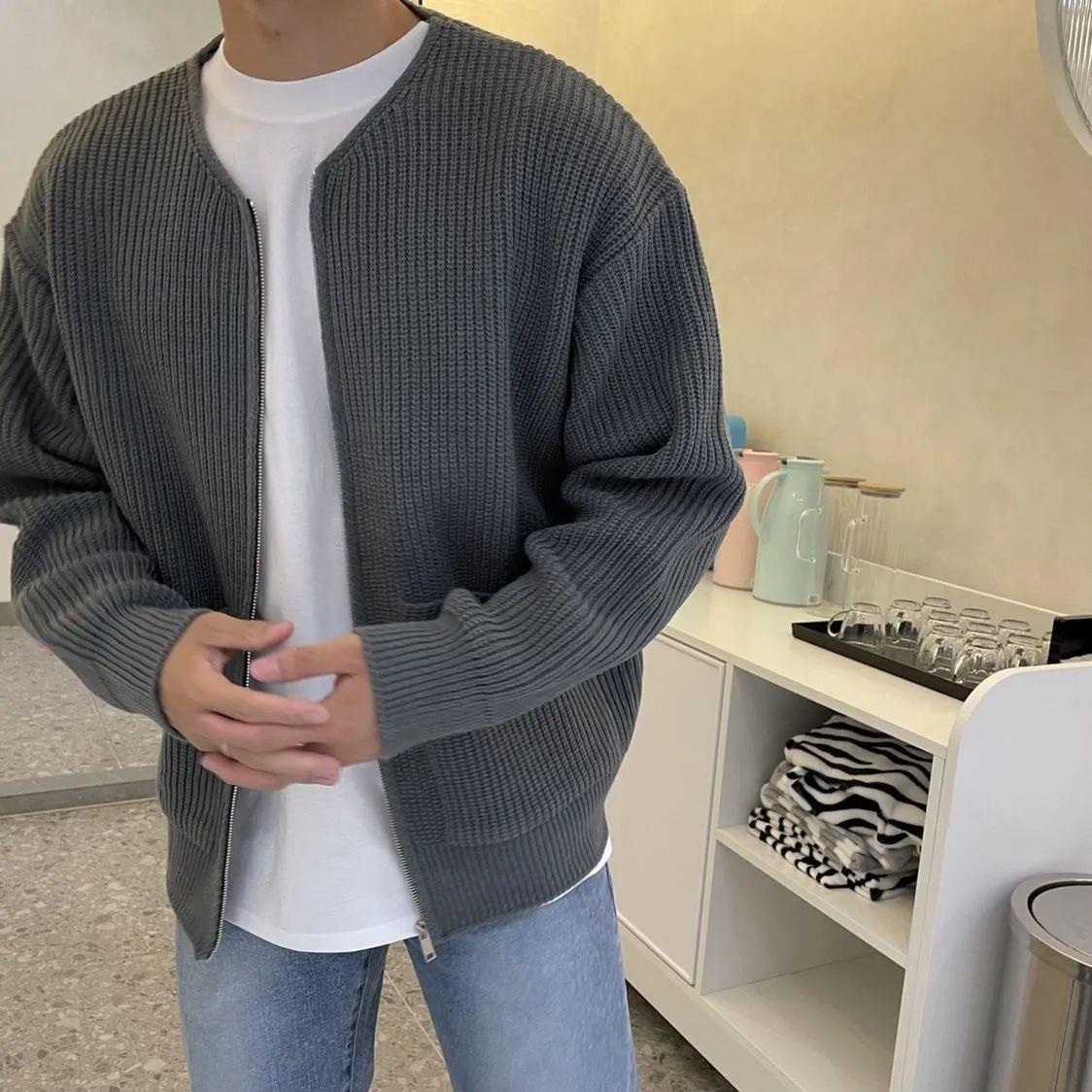 Matías - Chaqueta de hombre con cremallera y tejido