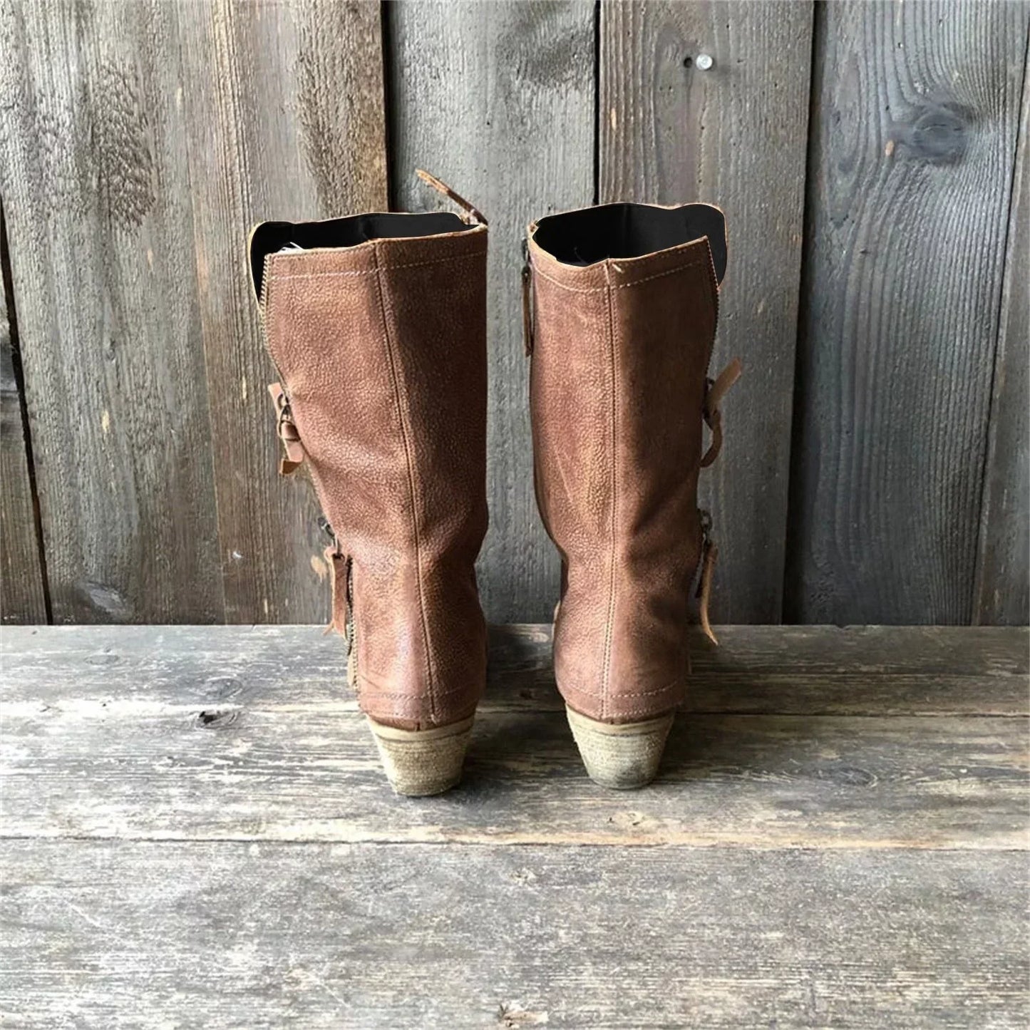 Sienna – Botas Vaqueras Cowboy con Cremallera y Estilo Vintage