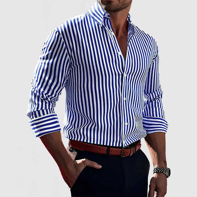 Tomás – Camisa de Rayas Slim Fit para Hombre