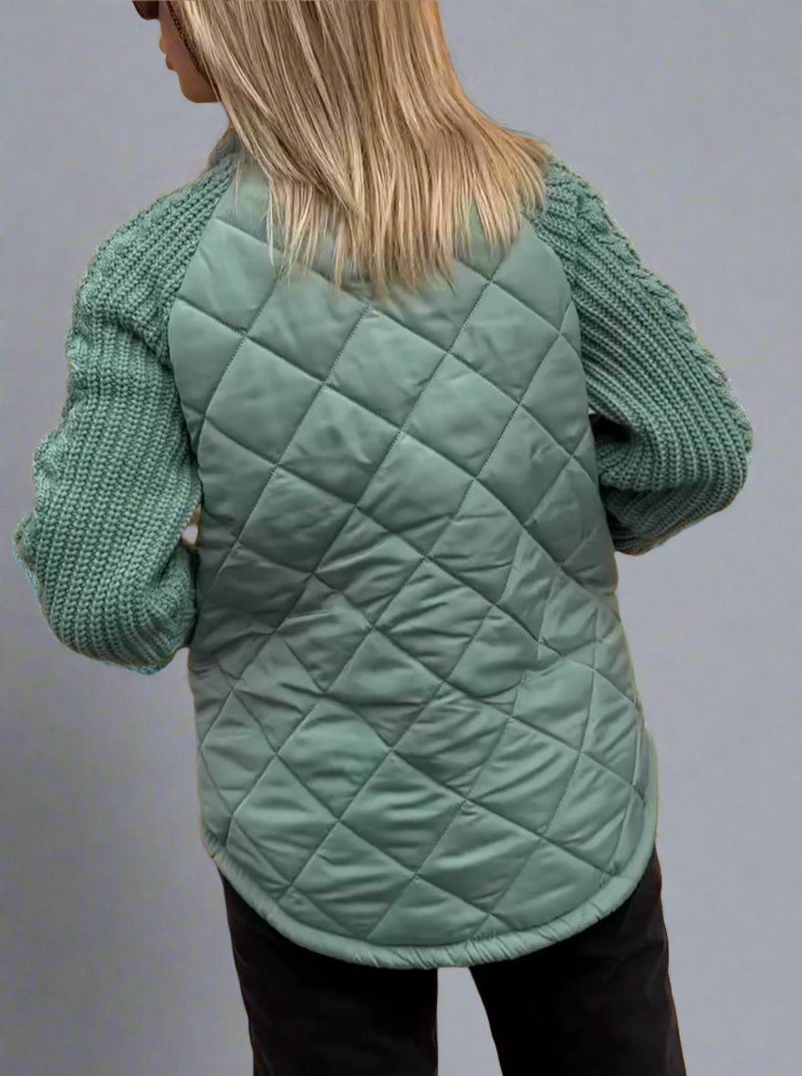 Marta - Chaqueta acolchada con mangas de punto mujer