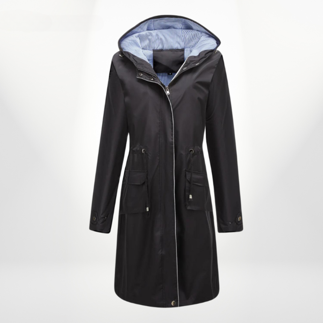 Samantha - Abrigo impermeable largo para mujer