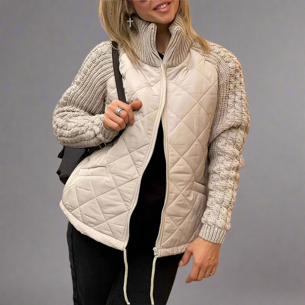 Marta - Chaqueta acolchada con mangas de punto mujer