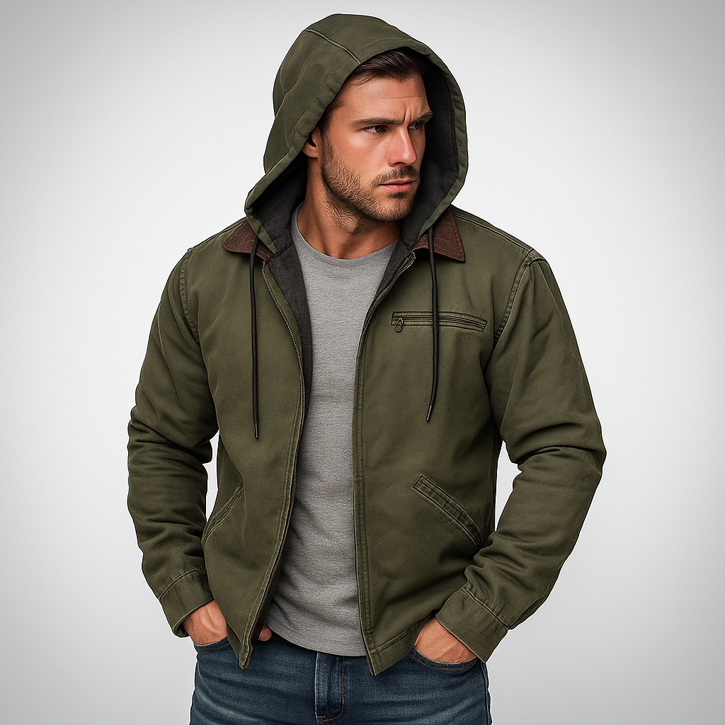 Héctor – Chaqueta de Hombre con Forro Interior y Capucha