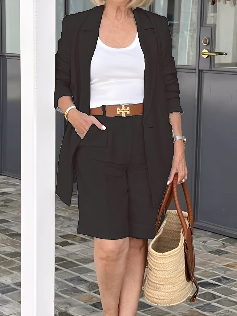 Claudia - Conjunto de mujer con blazer y bermudas