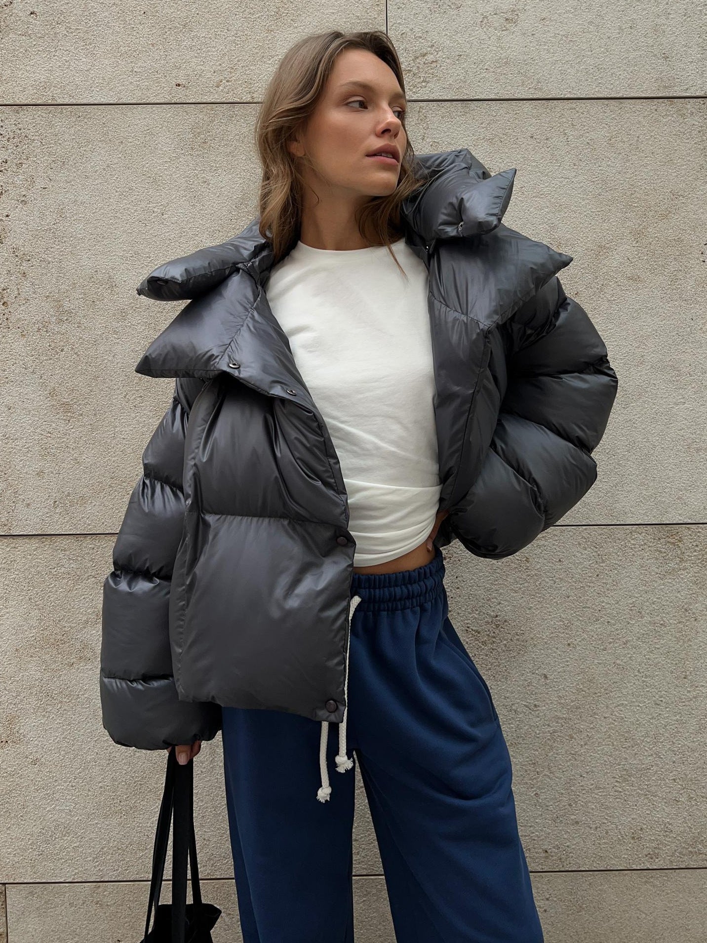 Claudia – Chaqueta acolchada oversize para mujer