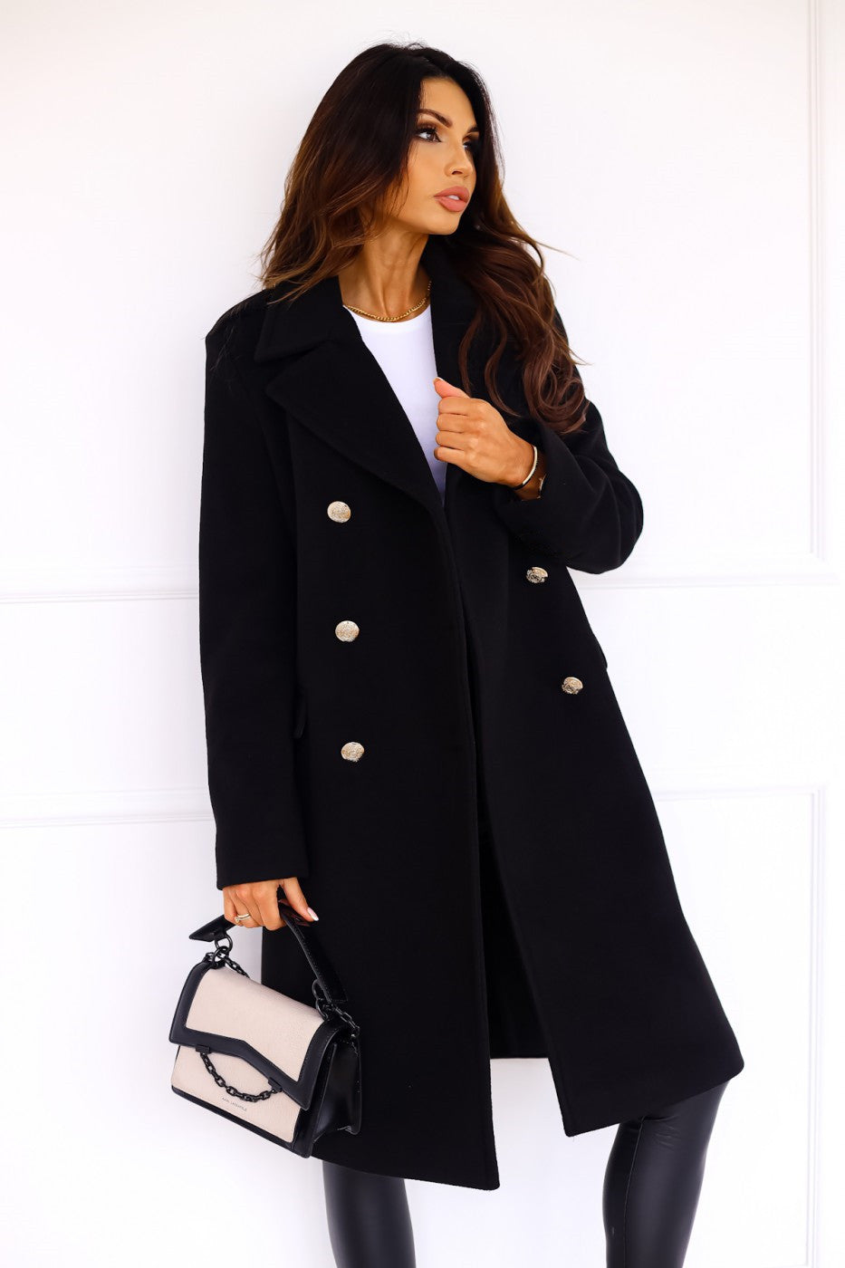 Amelia - Abrigo lana largo de mujer elegante y atemporal