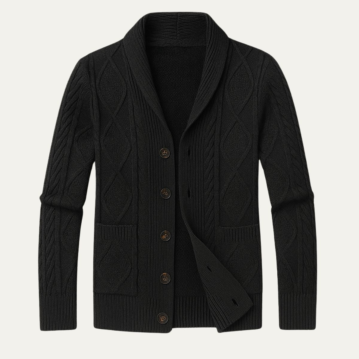 Tomás – Cárdigan de punto trenzado para hombre