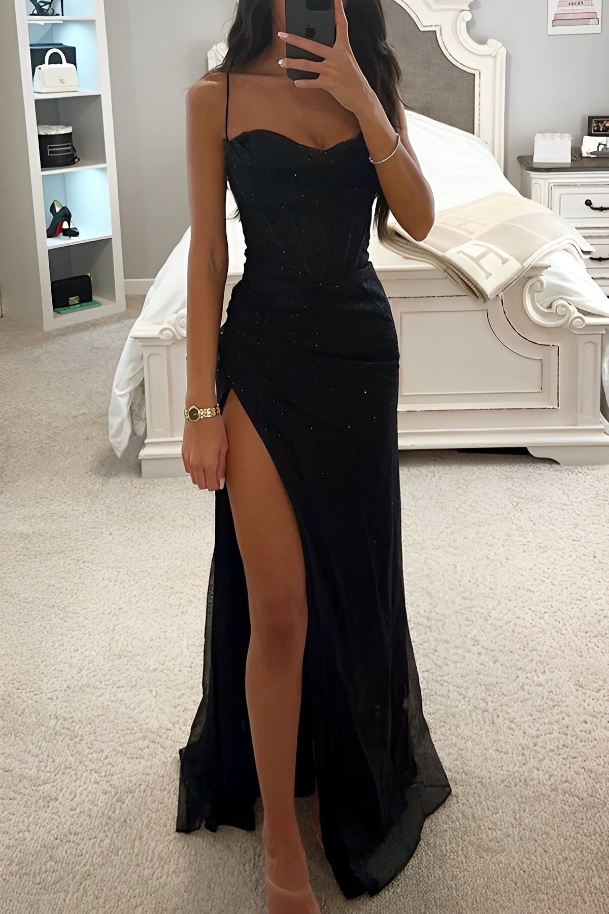 Valentina – Vestido Largo de Gala con Abertura para Mujer