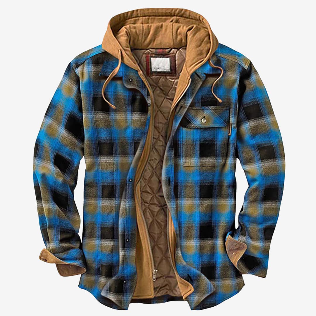 Leandro - Sobrecamisa Algodón acolchada hombre con capucha