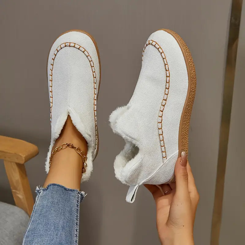 Paula - Zapatillas de mujer estilo casual con forro interior cálido