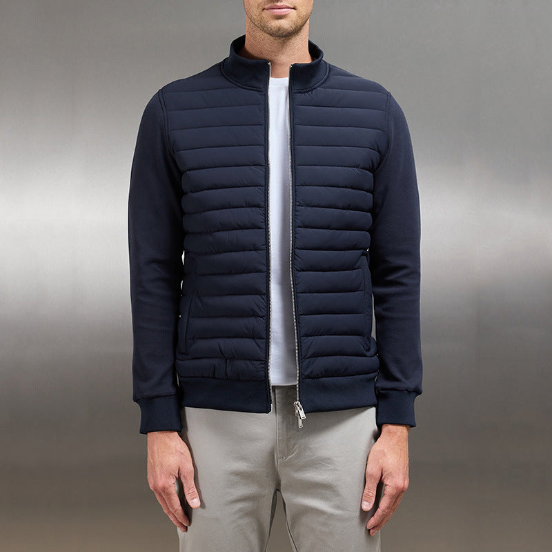 Lucas - Chaqueta de hombre acolchada ligera con cremallera frontal