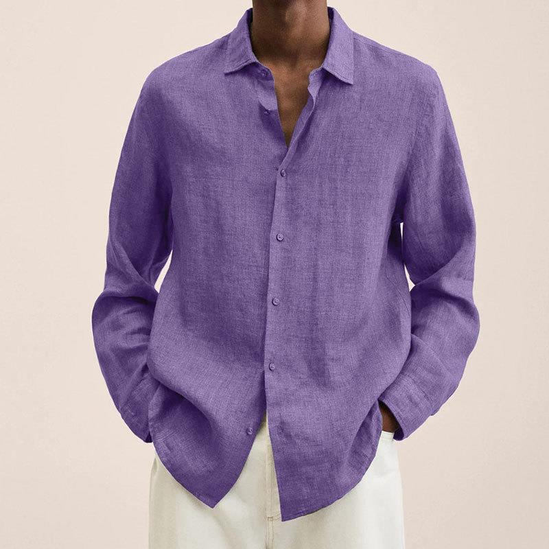 Adrián – Camisa de Lino de Corte Relajado para Hombre