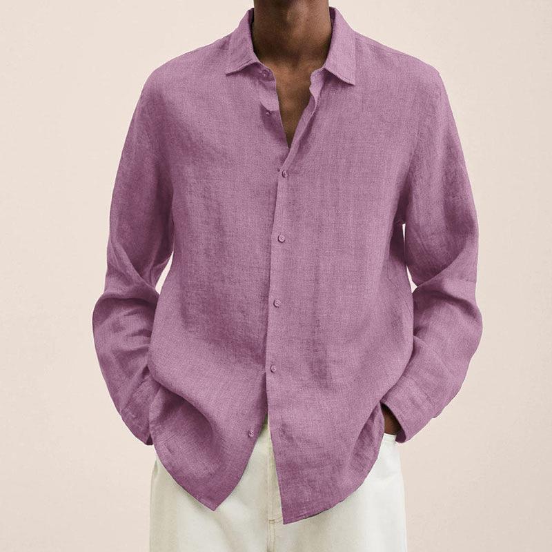 Adrián – Camisa de Lino de Corte Relajado para Hombre