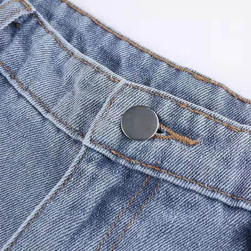 Valeria - Jeans de mujer corte recto con detalle de estrellas