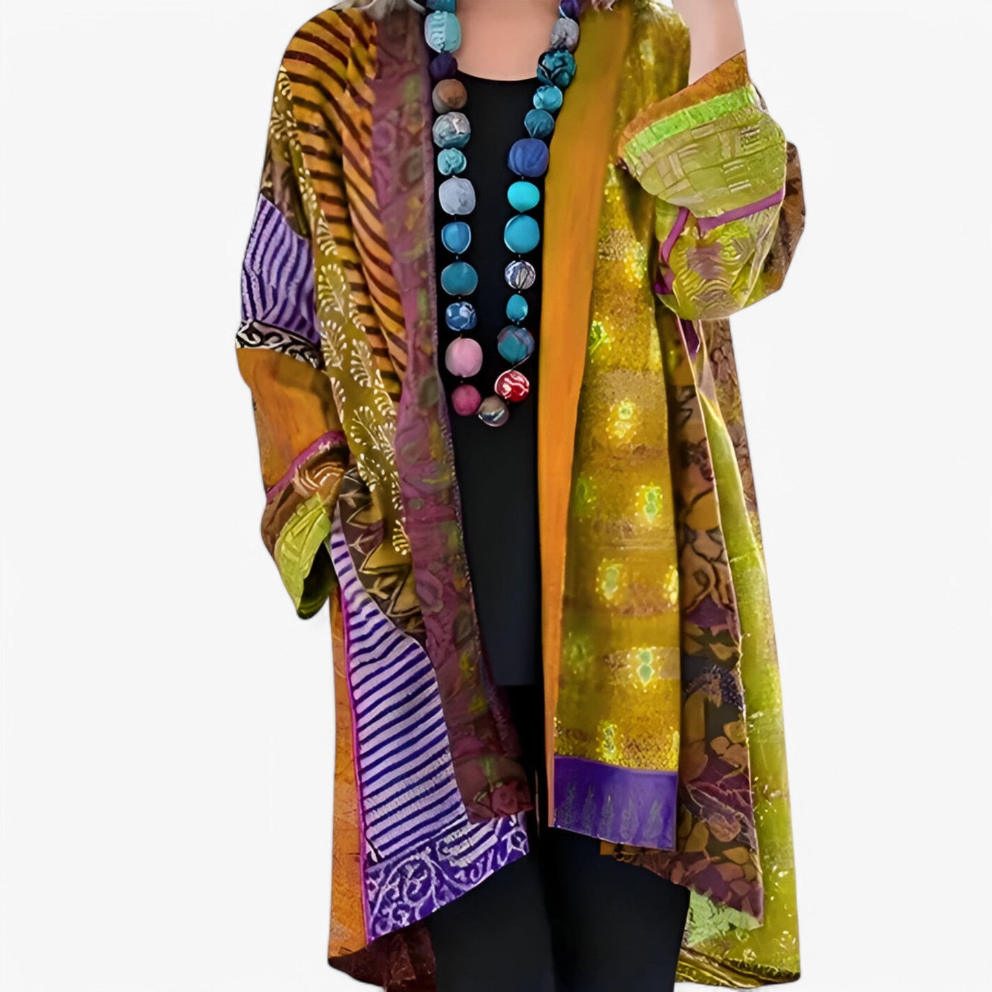 Elena – Kimono estampado fluido mujer