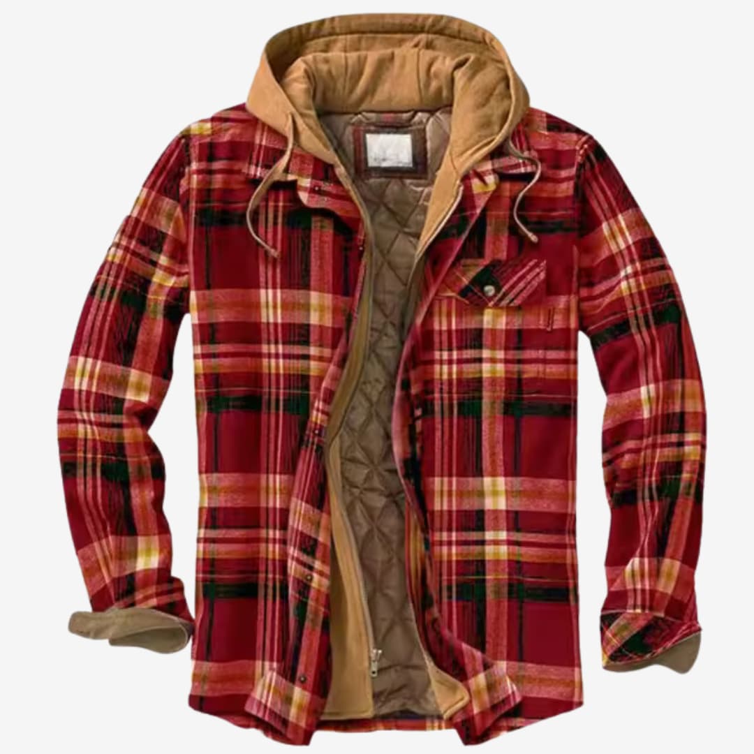 Leandro - Sobrecamisa Algodón acolchada hombre con capucha