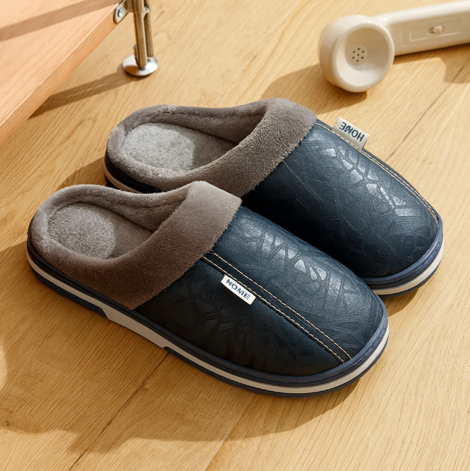 Javier – Zapatillas de Casa Acolchadas con Forro de Felpa para Hombre
