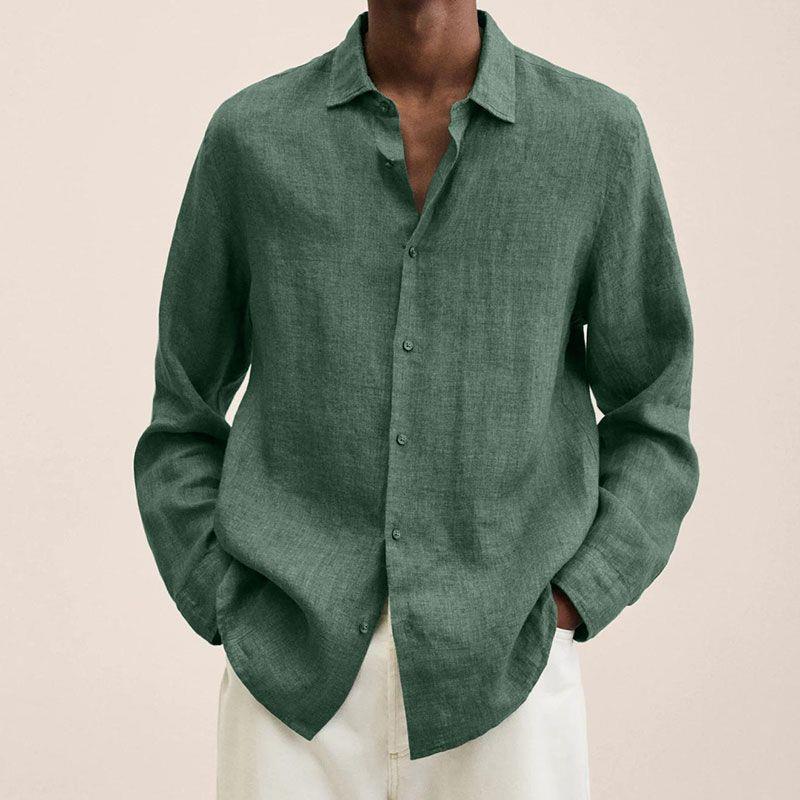 Adrián – Camisa de Lino de Corte Relajado para Hombre