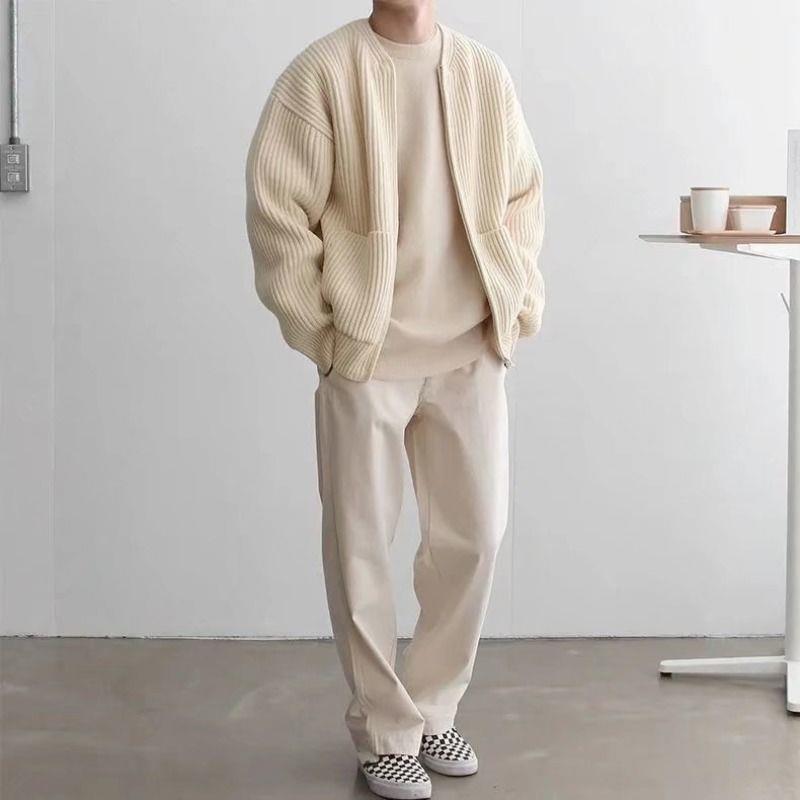 Matías - Chaqueta de hombre con cremallera y tejido