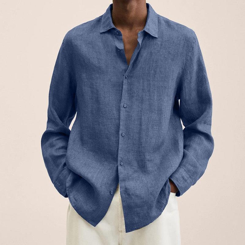 Adrián – Camisa de Lino de Corte Relajado para Hombre