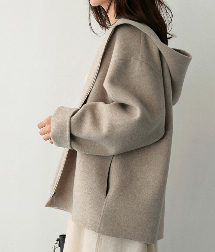 Lucía - Chaqueta de mujer con cremallera y capucha