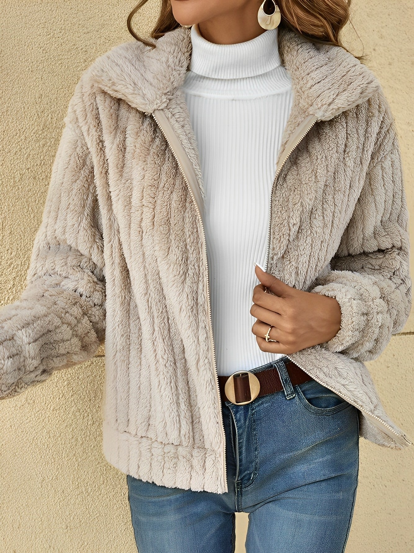 Dana – Cazadora Acolchada Teddy de Invierno