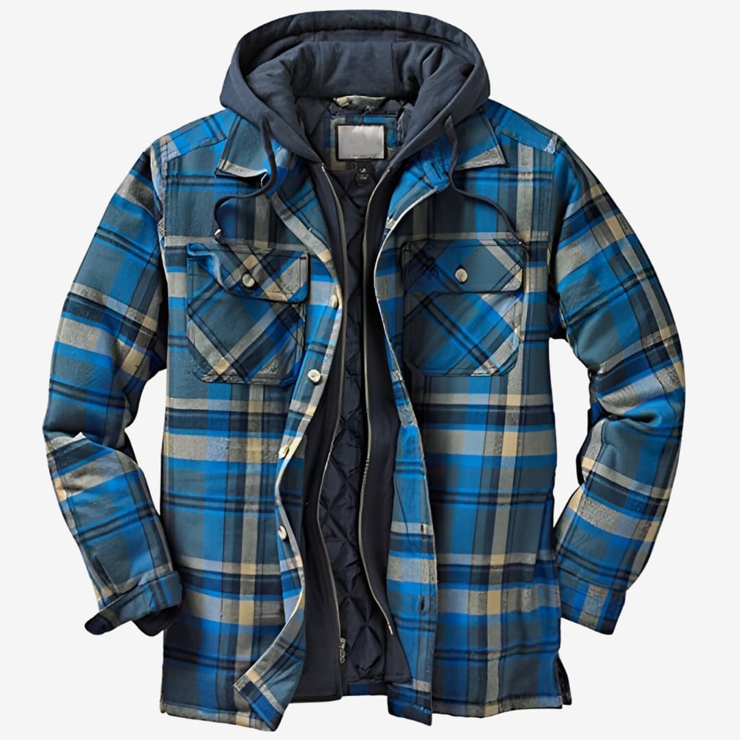 Leandro - Sobrecamisa Algodón acolchada hombre con capucha