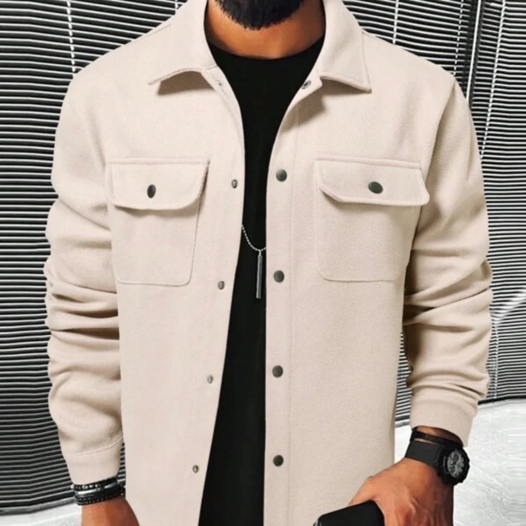 Andrés - Sobrecamisa casual de hombre con bolsillos frontales