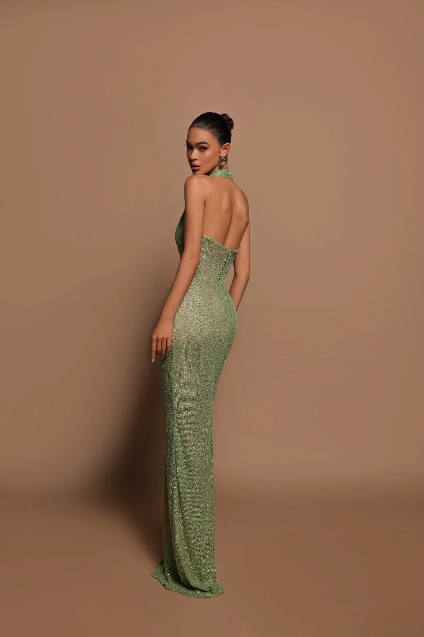 Isadora - Vestido largo de noche escote halter