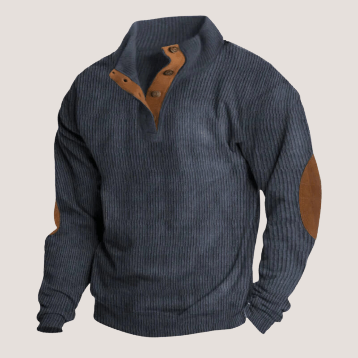 Diego – Suéter de Punto con Cuello Abotonado para Hombre