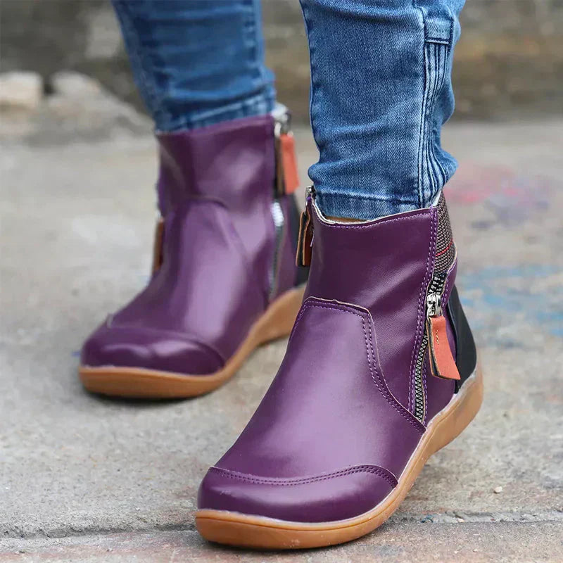 Sofía - Botines de mujer con cremallera lateral