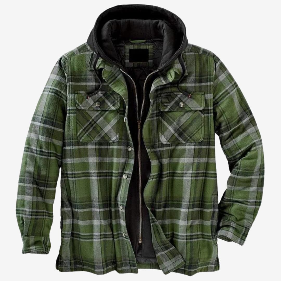 Leandro - Sobrecamisa Algodón acolchada hombre con capucha