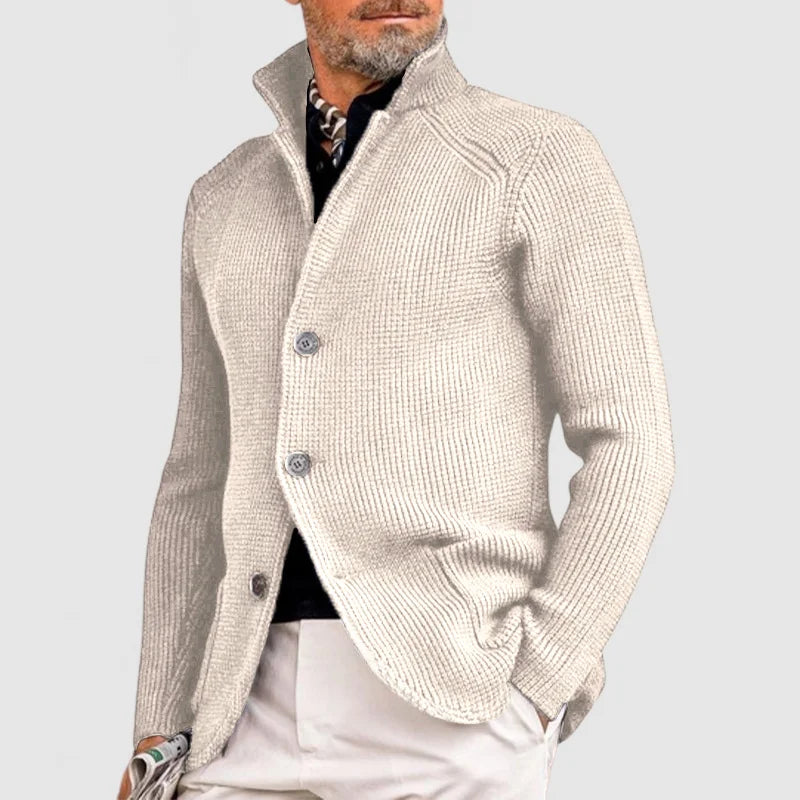 Leandro – Chaqueta de Punto con Botones para Hombre