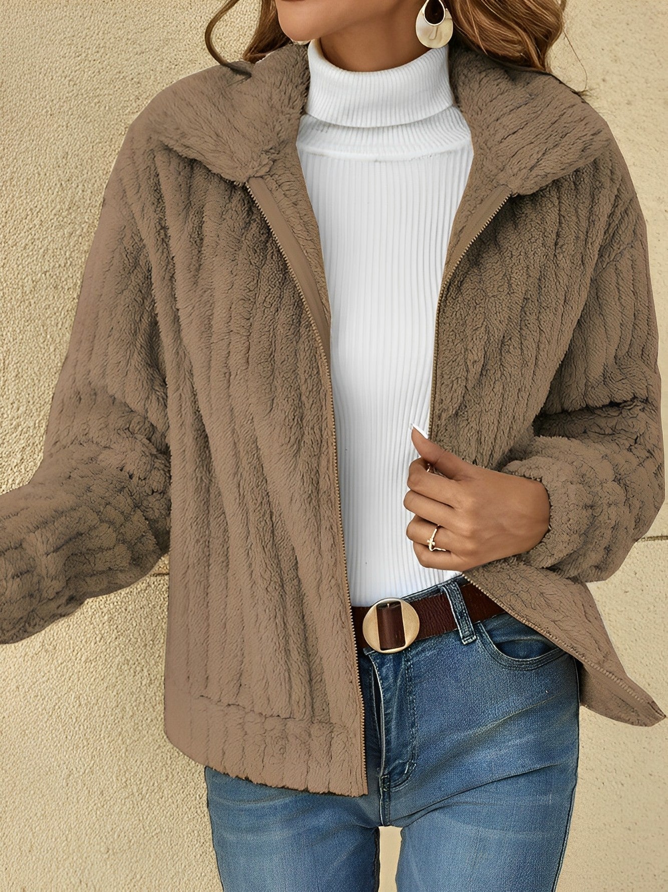 Dana – Cazadora Acolchada Teddy de Invierno