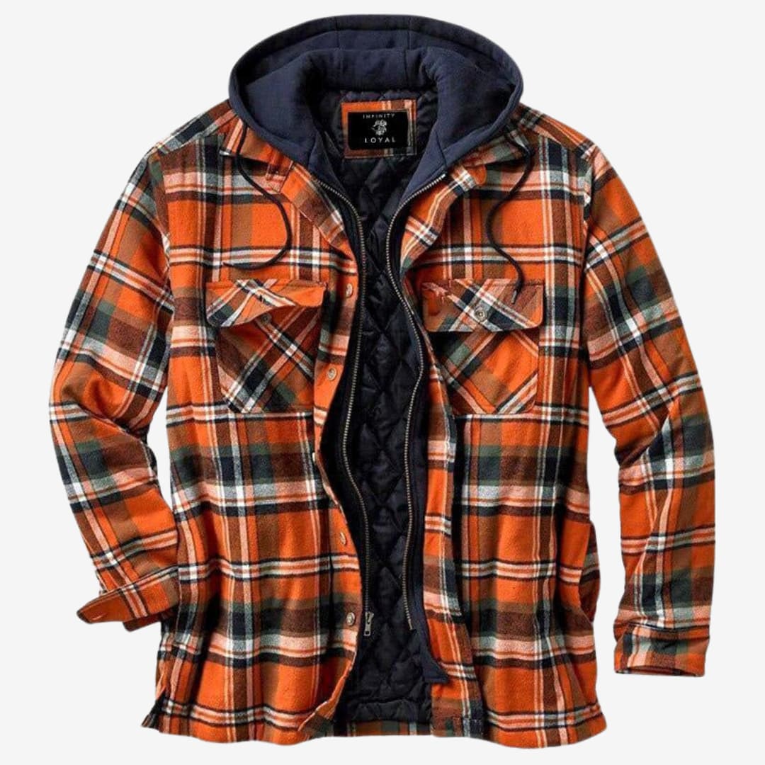 Leandro - Sobrecamisa Algodón acolchada hombre con capucha