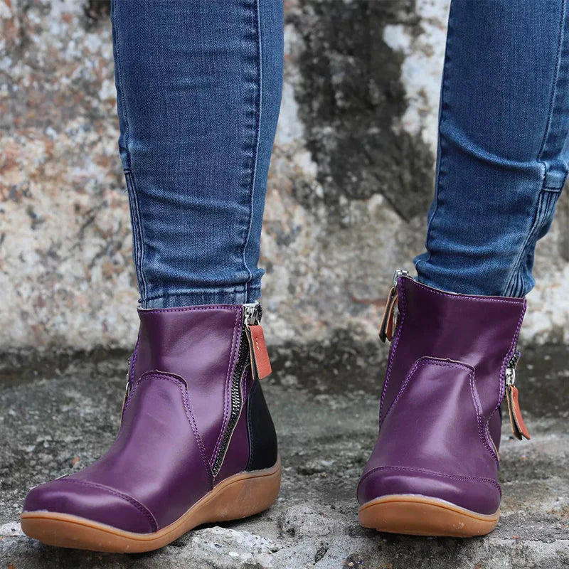 Sofía - Botines de mujer con cremallera lateral
