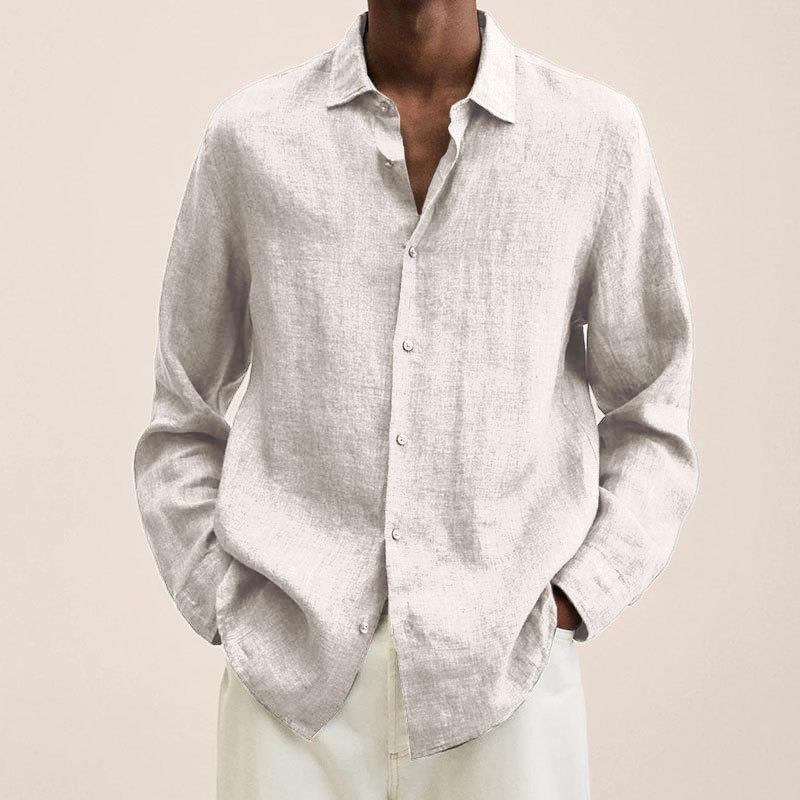 Adrián – Camisa de Lino de Corte Relajado para Hombre