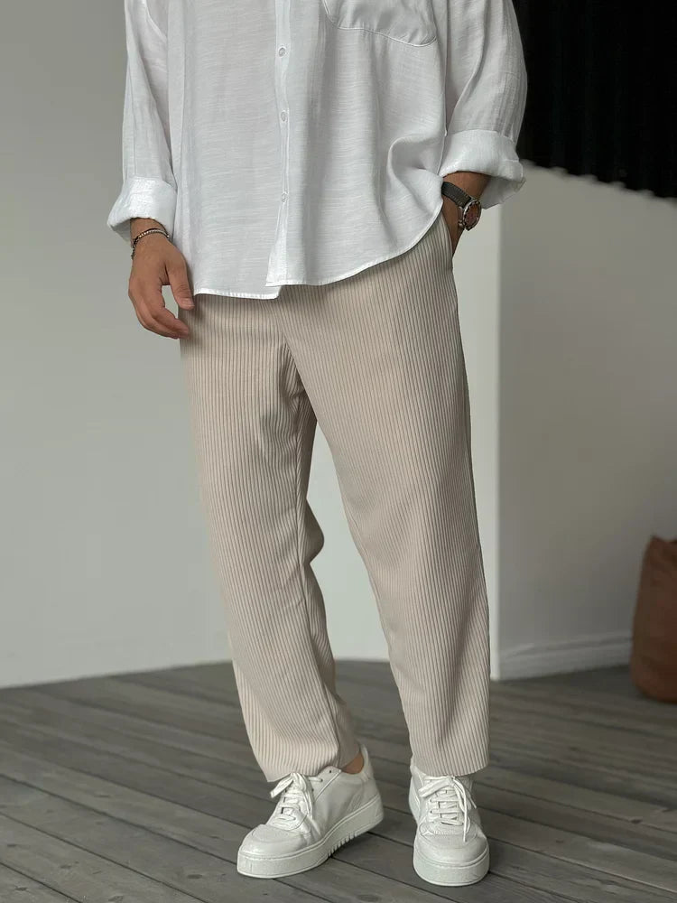 Diego - Pantalón plisado hombre casual