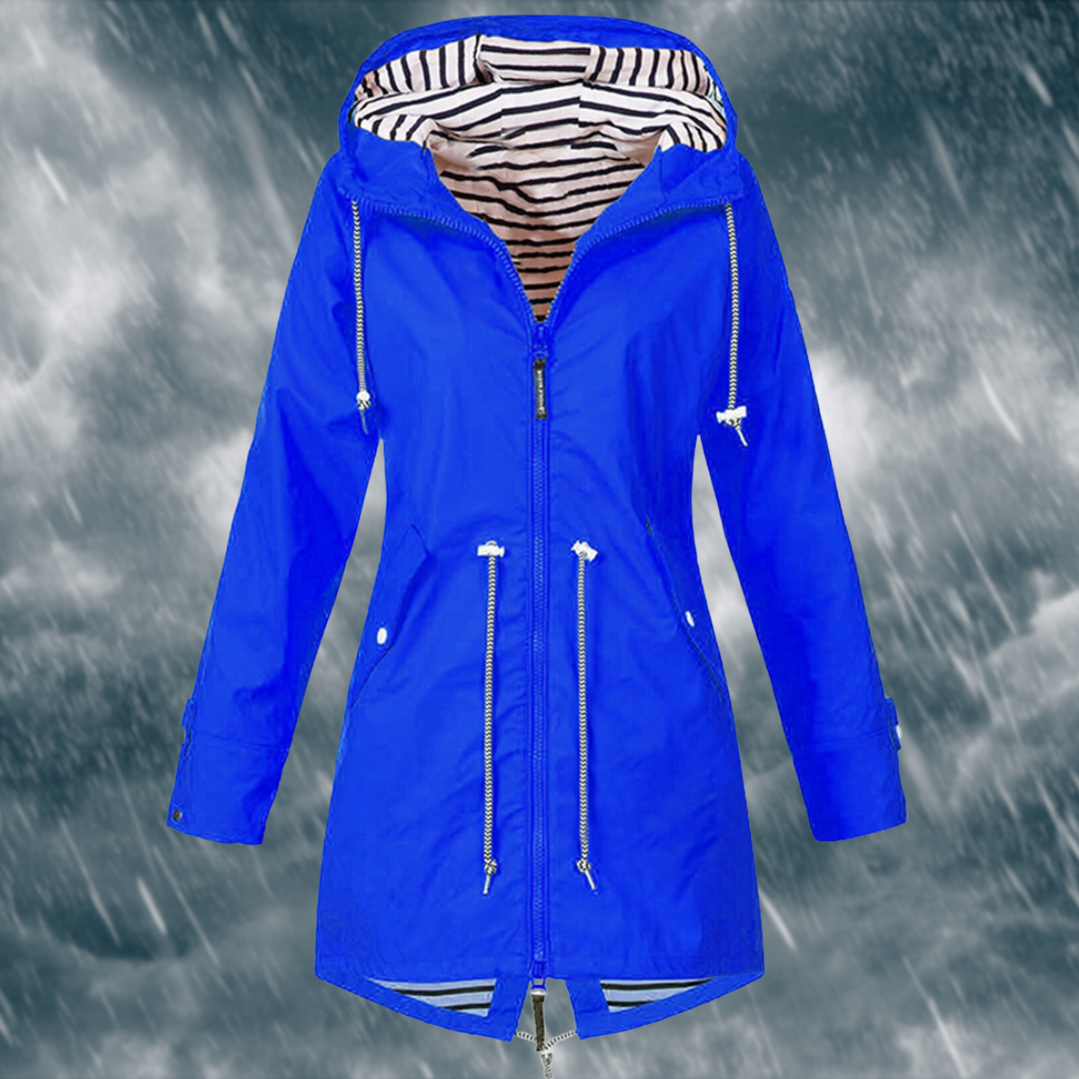 Nerea – Chaqueta impermeable de mujer con capucha
