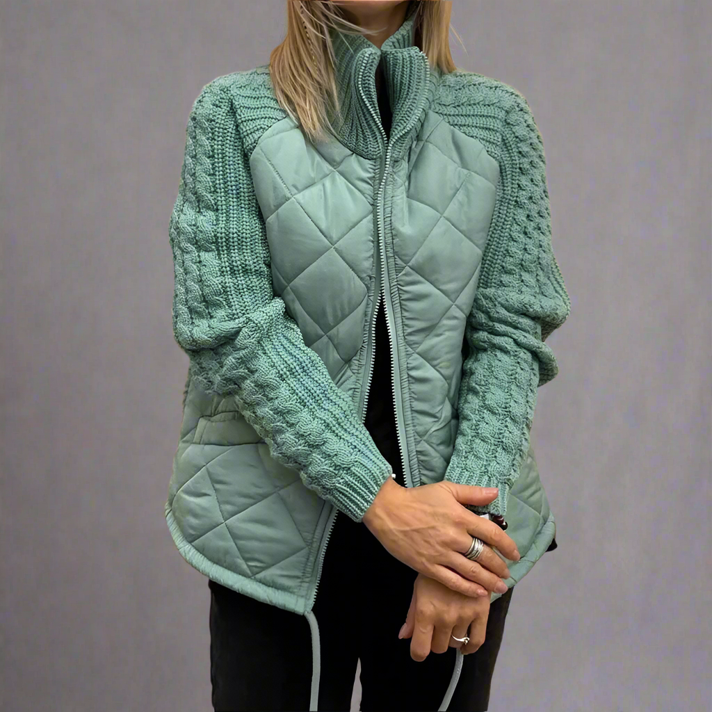 Marta - Chaqueta acolchada con mangas de punto mujer