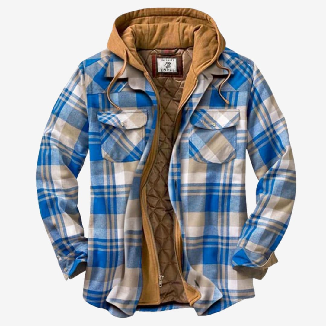 Leandro - Sobrecamisa Algodón acolchada hombre con capucha