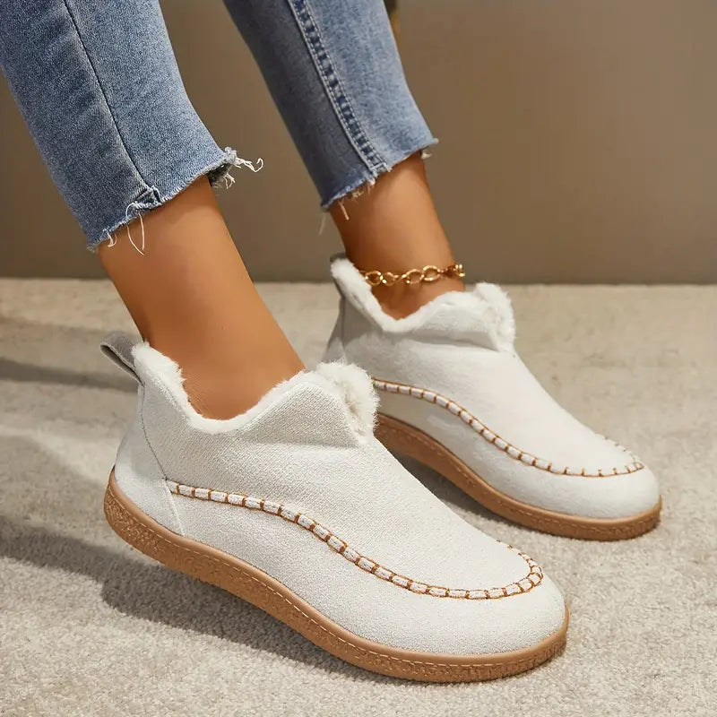 Paula - Zapatillas de mujer estilo casual con forro interior cálido