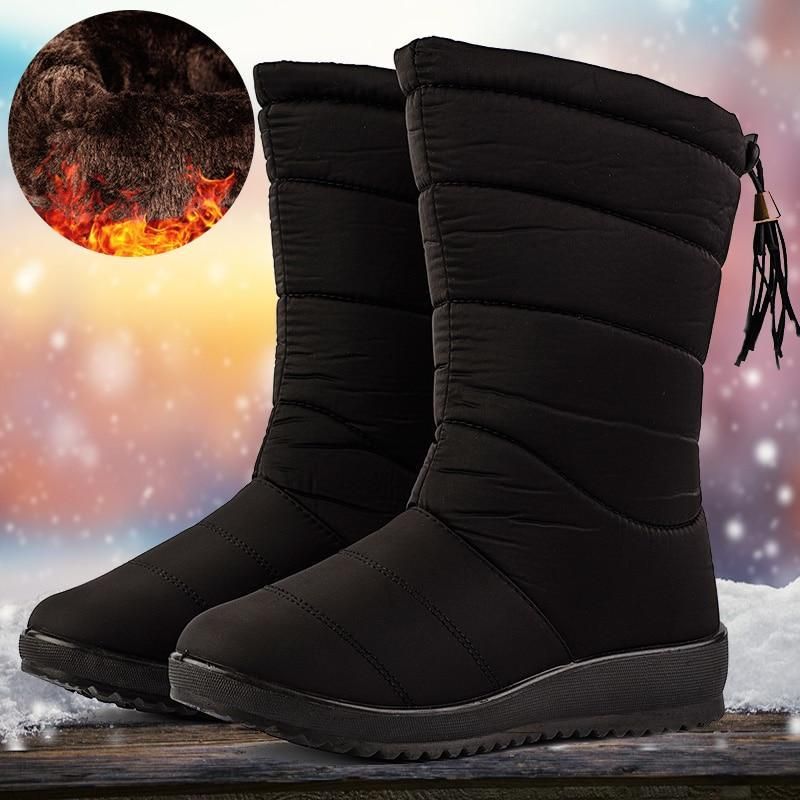 Elena – Botas acolchadas impermeables para mujer