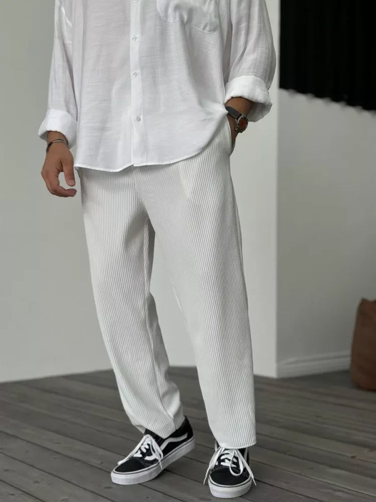 Diego - Pantalón plisado hombre casual