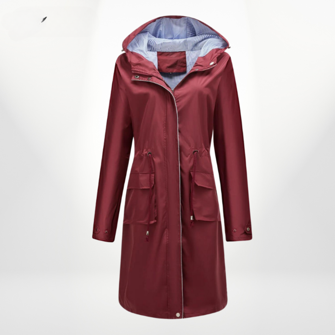 Samantha - Abrigo impermeable largo para mujer