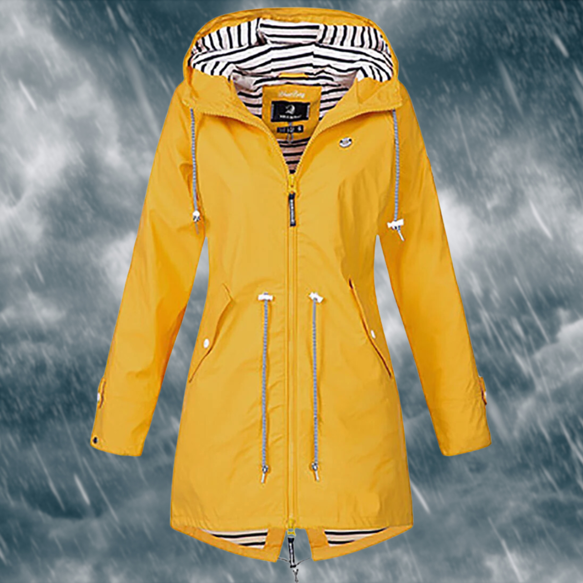 Nerea – Chaqueta impermeable de mujer con capucha