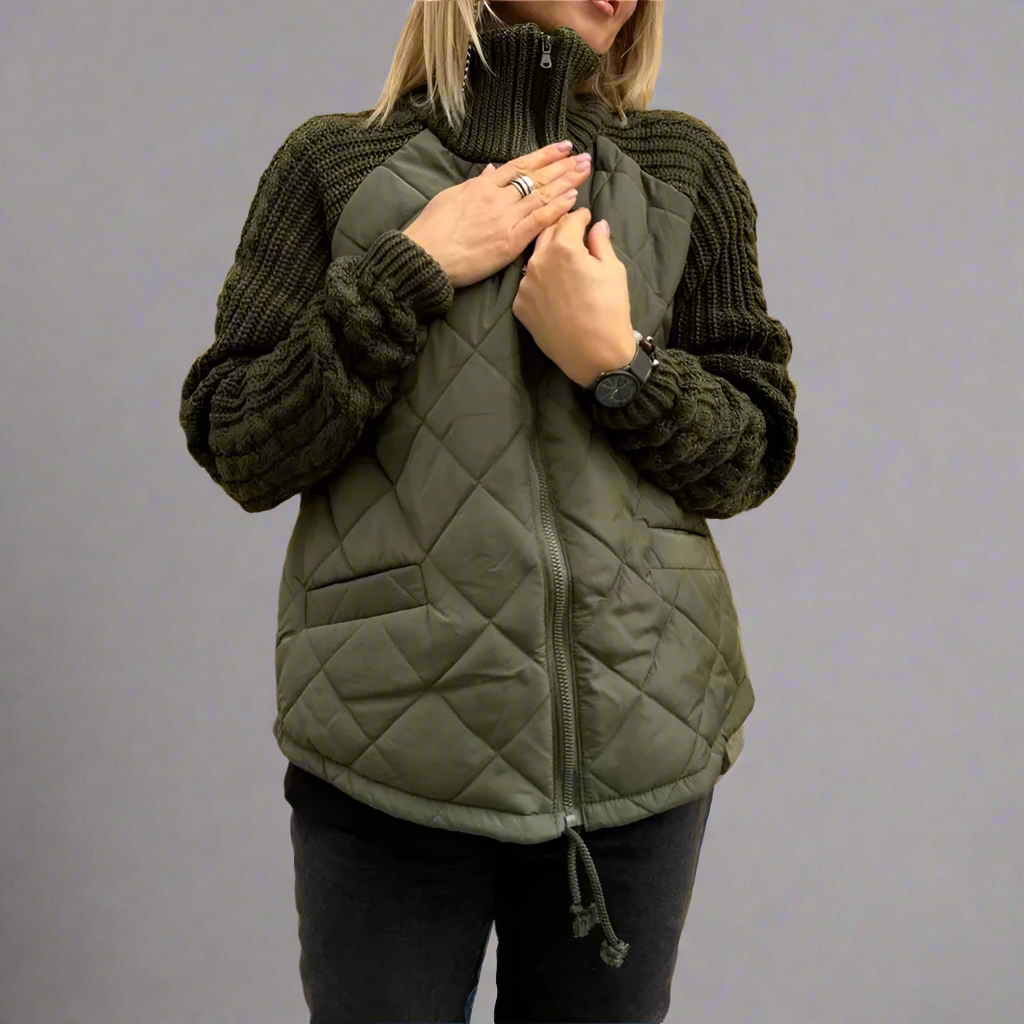 Marta - Chaqueta acolchada con mangas de punto mujer