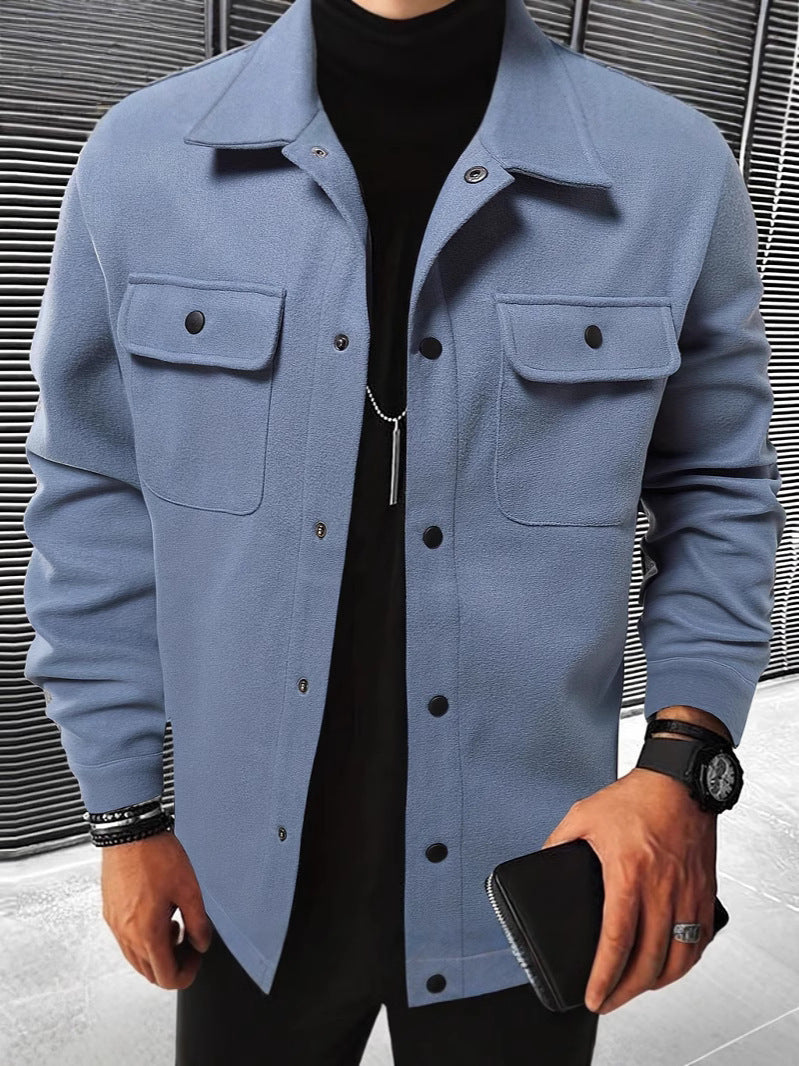 Andrés - Sobrecamisa casual de hombre con bolsillos frontales