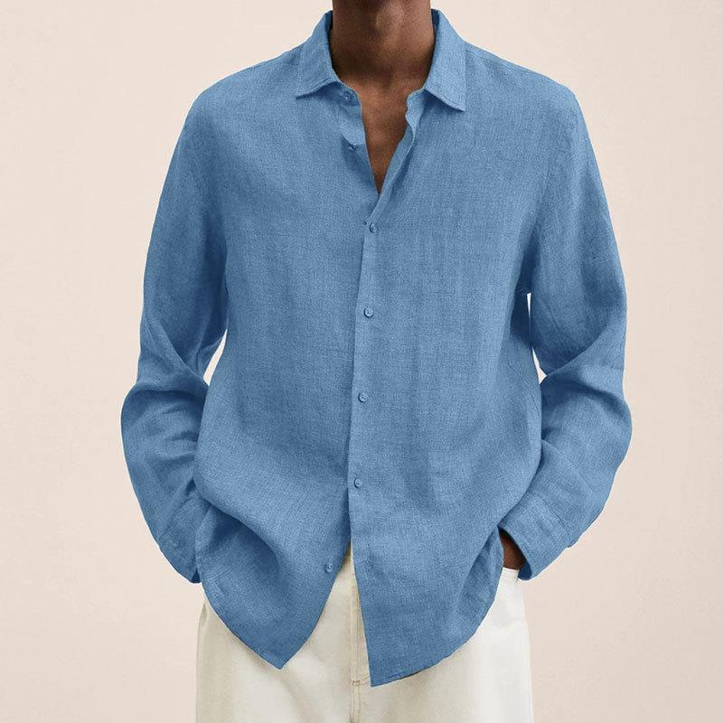 Adrián – Camisa de Lino de Corte Relajado para Hombre